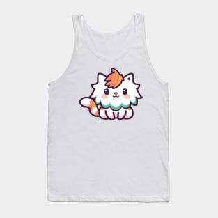 cute persian cat drawing Tank Top